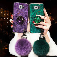 Luxury Plush Fur ball Holder Stand Phone Case For iPhone 12Pro Max 12mini 11ProMax 6 7 8 Plus 5S Soft Silicon Bling Cases 2024 - buy cheap