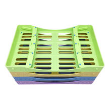 Caja de esterilización de instrumentos dentales, caja de soportes dentales autoclavables de 135 ℃, puntas dentales coloridas, caja de desinfección de instrumentos, 10 Uds. 2024 - compra barato