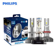Philips X-treme Ultinon LED H4 H7 H8 H11 H16 9005 9006 HB3 HB4 12V 6000K Car LED Head Light Auto Fog Lamps +200% Brighter,2X 2024 - buy cheap