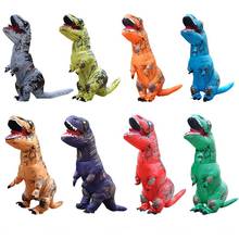 High Quality Dino Adult kids Inflatable Dinosaur Costume Mascot Cosplay T REX Costume Halloween party Costumes For Women Men 2024 - buy cheap