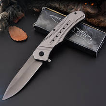 Damascus tactical Folding knife Titanium Hunting Survival Knives Folding Pocket Knife 57HRC Hardness Camping Knives EDC Toos 2024 - buy cheap