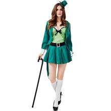 Adult Ireland Saint Patrick St. Patrick Day Lucky Fairy Leprechaun Costume Kids Irish Goblin Cosplay Carnival Halloween Outfit 2024 - buy cheap