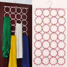 28 Ring Scarf Shawl Hangers for Clothes Holder Foldable Tie Belt Hook Organizer Rattan Weave Hanger Wardrobe Storage 2024 - buy cheap