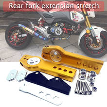 Kit de extensão cnc para motocicleta, garfo telescópico plano, extensão cnc, dispositivo de extensão para garfo traseiro para honda grom msx125 msx 125 sf 2024 - compre barato