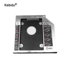 Kebidu SATA 3,0 во-вторых HDD Caddy 9,5 мм 12,7 мм для 2,5 "2T SSD чехол Корпус жесткого диска для ноутбука компакт-дисков Корпус для ноутбука DVD ROM Optibay 2024 - купить недорого