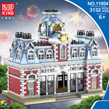 DHL 11004 MOC Street View Creative Series Kingdom station model sets Building Blocks Toys Christmas Gifts 2024 - buy cheap