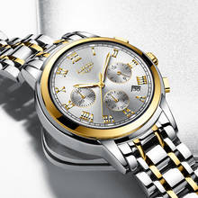 LIGE Men Watches Top Luxury Brand Full Steel Waterproof Sports Quartz Watch Men Fashion Date Clock Chronograph Relogio Masculino 2024 - buy cheap