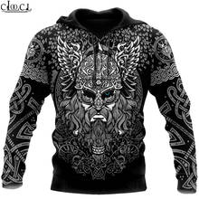 HX Vikings Odin Tattoo 3D Print Men Hoodies Sweatshirt Unisex Streetwear Zipper Pullover Casual Jacket Tracksuit Drop Shipping 2024 - buy cheap
