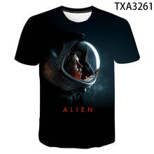Camiseta de película Alien para hombres, mujeres y niños, ropa de calle, 3D Camiseta con estampado, moda de verano, camisetas de manga corta, ropa fresca 2024 - compra barato