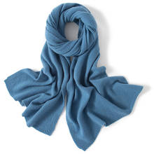 Women Scarf 100% Pashmina Knitting  Winter Autumn Soft Warm Laides Pure Men  Unisex 100% Cashmere Scarves 24 Colors 180*45cm 2024 - buy cheap