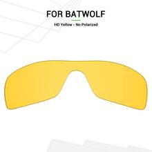 Mryok lentes de substituição antiarranhões, lentes para óculos de sol oakley batwolf hd amarelas 2024 - compre barato