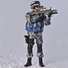 Figura de acción coleccionable de la Marina 1/6, soldado PLA, juguetes para niños 2024 - compra barato