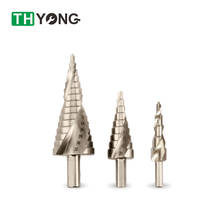 3pcs  HSS Round Shank Pagoda Drill Wood Metal Hole Cutter Spiral Groove Step Cone Drill Bit Hand Tools 4-12/20/32mm 2024 - buy cheap