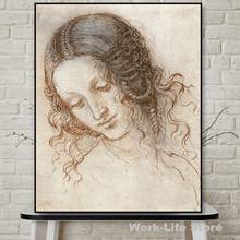 Mona Lisa Smile Canvas Print Paintings Classic Oil Paintings By Leonardo Da Vinci Wall Art Posters for Living Room Home Decor 2024 - buy cheap
