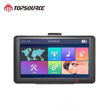 TOPSOURCE 7 inch windows ce6.0 touch screen  car multimedia gps navigation with free maps 2024 - buy cheap