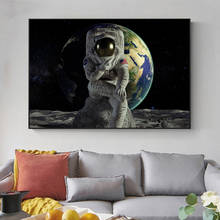 Spaceman-pintura en lienzo para tomar fotos, pósteres e impresiones de astronauta, imágenes artísticas divertidas para pared, decoración del hogar y sala de estar 2024 - compra barato