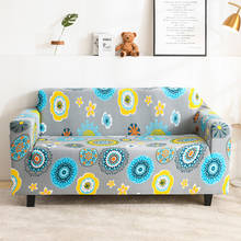 YANYANGTIAN-funda de sofá a cuadros de seda de leche, cubierta de sofá de esquina floral, fundas de sofá elásticas estiradas para sofás 2024 - compra barato