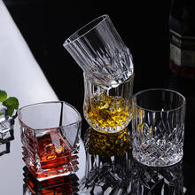 Whiskey wine Glass whisky Cup cigar vaso Bar Beer Water Party Hotel Wedding Glasses Gift Drinkware beautiful Square Crystal mug 2024 - buy cheap