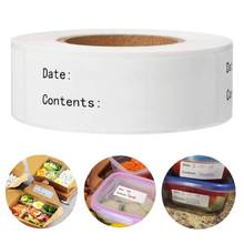 300pcs Removable Freezer Labels 1 x 3 Inch Food Storage Sticker Refrigerator Freezer Paper Label Roll for Canning Jars Container 2024 - buy cheap