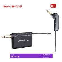 New Baomic BM12A Guitar Wireless System Audio Professional UHF Wireless Instrument System Microphone Receiver Guitar Aduio 2024 - buy cheap