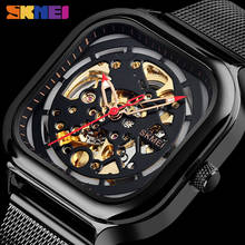 SKMEI 9184 Fashion Automatic Mechanical Men Watches Vintage Male Clock Mesh Steel Bracelet Sports Wrist Watch Relogio Masculino 2024 - buy cheap