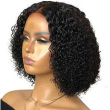 Wig Curly Hair Products Human Hair Bob Frontal Wigs Short Brazilian Kinky Curly 13x5 Human Hair Wigs for Black Women 2024 - buy cheap