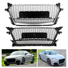 For TTRS Style Front Sport Hex Mesh Honeycomb Hood Grill Black for Audi TT/TTS 8S 2015 2016 2017 2018 2024 - buy cheap