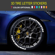 Zekstar-adesivos automotivos em 7 cores, estilo personalizado, letras em pvc, logotipo 3d, roda, acessórios 2024 - compre barato