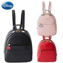 Disney-Bolso de dibujos animados de Mickey y Minnie Mouse para mujer, mochila de PU impermeable, bolso de viaje al aire libre 2024 - compra barato