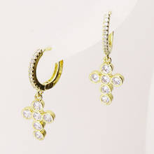 10 Pairs Fashion Round Zirconia Cross earrings  drop earrings fashion jewelry earrings women earrings Cross earrings  8278 2024 - buy cheap