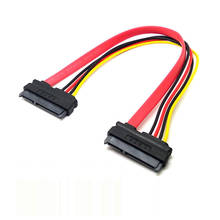 OULLX SATA Female to Female Adapter Cable Converter 22Pin Sata With 7pin+15pin FeMale to Male SATA Power Data Cable 2024 - купить недорого