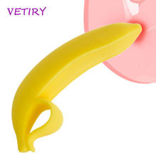 VETIRY Banana Dildo Handle Realistic Penis Silicone Dildo Sex Toys for Women Female Masturbator Anal Plug Butt Vagina Massage 2024 - buy cheap