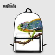 Student Shoulder Bagpack Animal Lizard Custom Laptop Backpack Men Travel Rucksack Children Canvas Mochila Bookbags Drop Shipping 2024 - buy cheap