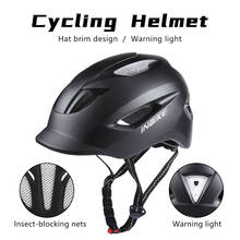 Inbike 2021 Bicycle Helmet Warning Light Breathable Bike Helmet Safety Cap Outdoor Sport MTB Cycling Helmet For Man 2024 - buy cheap