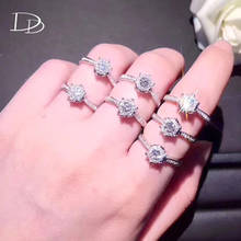 Модное обручальное кольцо цвета белого золота для женщин AAA стразы ювелирные изделия винтажные кольца украшения женские кольца Подарки Dd093 2024 - купить недорого
