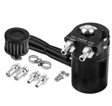 Baffled Aluminum Oil Catch Can Reservoir Tank / Oil Tank With Filter Kit Universal OCC025 2024 - купить недорого