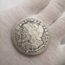1 шт., сувенирная монета доллара Моргана США 1888, юбилейная бронзовая копия юбилейной монеты 2024 - купить недорого