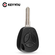 KEYYOU-llave de coche para Lada, 3 botones sin cortar, llave de mando a distancia vacía, funda Fob, Priora Kalina, carcasa de repuesto para llave de coche 2024 - compra barato