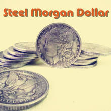 3pcs/lot Steel Morgan Dollar (3.8cm dia) Magic Tricks Close Up Stage Magia Appear Coin Magie Mentalism Illusion Gimmick Props 2024 - buy cheap