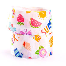 10yards summer series fruit pattern printed grosgrain ribbon 2024 - buy cheap