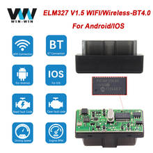 ELM 327 V 1 5 OBD2 Wireless-BT4.0 wifi PIC18F25K80 Auto scanner For Android/IOS ELM327 V1.5 OBD 2 OBD2 Car diagnostic Tool 2024 - buy cheap
