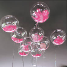 Globos de helio para decoración de fiestas de cumpleaños, plumas transparentes de PVC, decoración de Navidad, DIY 2024 - compra barato