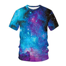 Camiseta con estampado 3d de galaxia para hombre y mujer, camisa de gran tamaño a la moda, camisetas de Hip-Hop para niño y niña, ropa para hombre y mujer 2024 - compra barato