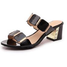 Women Casual Sandals Sexy High-heeled Shoes For Summer Fashion Sandals Thick Heels Slippers Sandalias Mujer 2020 High Heels 2024 - buy cheap