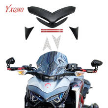 Передняя обтекатель мотоцикла, аэродинамические крылья, передний нос, конус, удлинительная Крышка для KAWASAKI Z 900 Z900 ZR900 2017 2018 2019 2024 - купить недорого