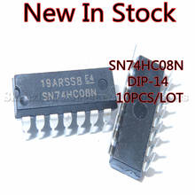 10PCS/LOT NEW  SN74HC08N 74HC08 HD74HC08P DIP-14 logic chip In Stock 2024 - buy cheap