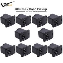 10PCS UK2000 2 Band Pickup EQ Equalizer Preamp for Ukulele Mini Guitar Black 2024 - buy cheap