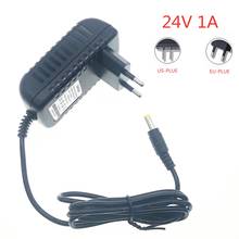 1PCS 24V1A New AC 100V-240V Converter Adapter DC 24V 1A 1000mA Power Supply EU Plug DC 5.5mm x 2.5mm 2024 - buy cheap