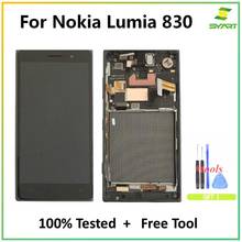 Для Nokia Lumia 830 ЖК-дисплей сенсорный экран дигитайзер сборка с рамкой + Бесплатные инструменты для Lumia N830 RM-984 5,0 "ЖК-экран 2024 - купить недорого