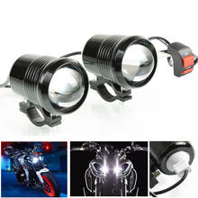 Farol de led para motocicleta, 2 peças, promoção, moto, luz de neblina, u2, lm, 30w, lâmpada auxiliar de moto para honda goldwing, gl1800 2024 - compre barato